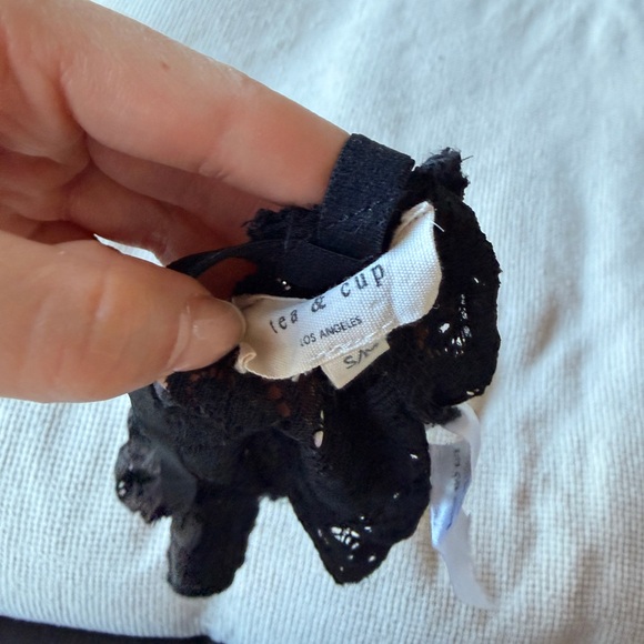 Tea n Cup Black Lace Detail - Picture 3 of 3